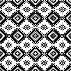 black and white background,Geometric Ethnic pattern, Native American tribal fabric,tile, carpet ,vector,illustration design 
,seamless