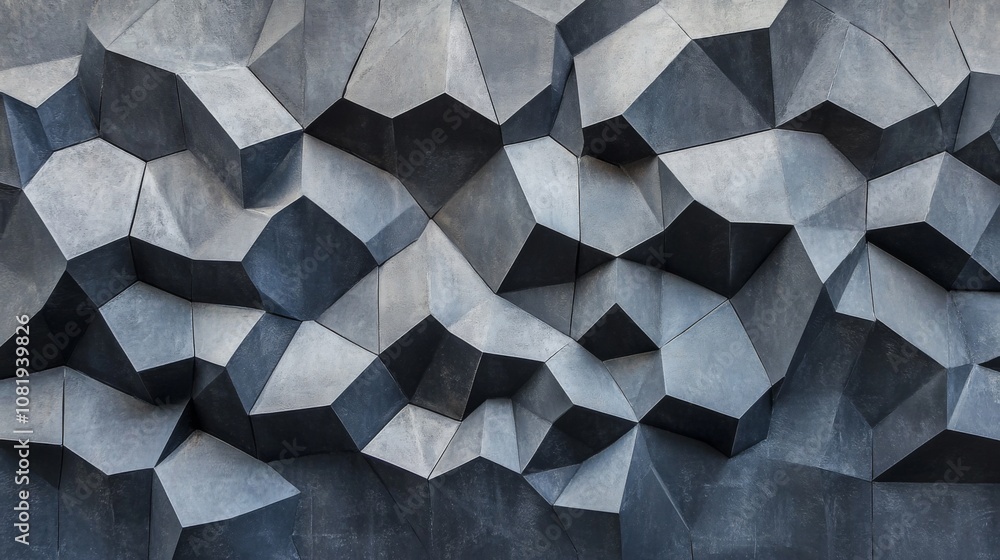 Leinwandbilder unique abstract wall surface featuring geometric shapes and textures in a varied gray palette for mo
