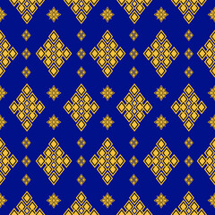 Geometric Ethnic pattern, Native American tribal fabric,tile, carpet ,vector,illustration design on navy blue background