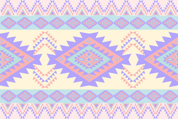 Geometric Ethnic pattern, Native American tribal fabric,tile, carpet ,vector, illustration design