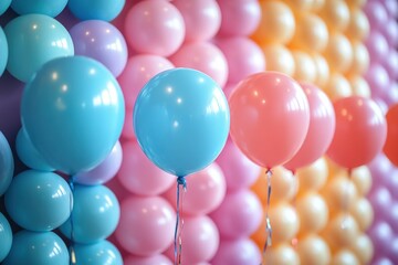 Colorful Balloon Wall