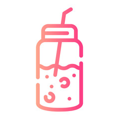 Obraz premium smoothie Line Gradient Icon