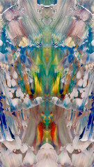 Obraz premium Abstract art background . Hand painting artwork on canvas . 