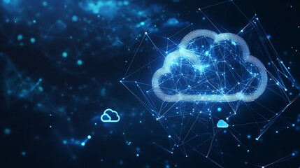 Abstract Cloud Computing Concept - Networked Data