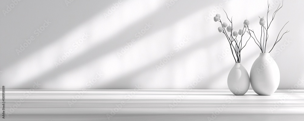 Aufkleber background mockup for modern branding, minimalistic with soft shadows, customizable design for profe