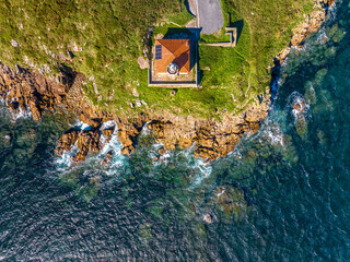 Faro de Cabo Cee en Corcubion Coruña Galicia