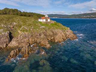 Faro de Cabo Cee en Corcubion Coruña Galicia