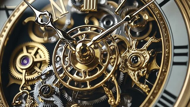 Exploring the Intricate Craftsmanship of a Vintage Mechanical Watch With Stunning Detail and Precision