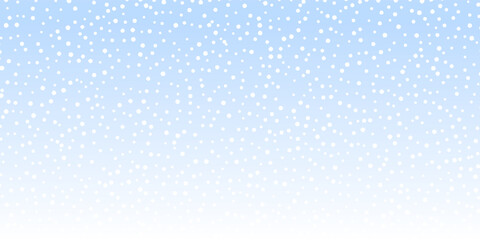 Christmas banner with falling snowflakes design