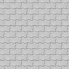 PERFECT SEAMLESS TEXTURE TILE of self-locking concrete pavement for use in external applications -...