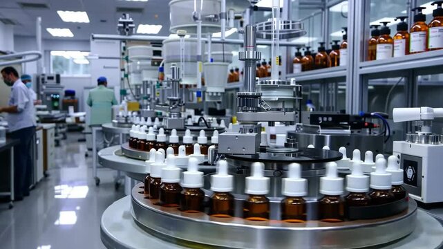 Exploring a state-of-the-art pharmaceutical production facility in action during the daytime operations