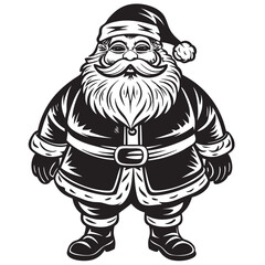 illustration of a cartoon santa claus