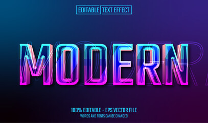 modern editable text effect