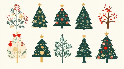 Festive Christmas Tree Collection for Celebrations