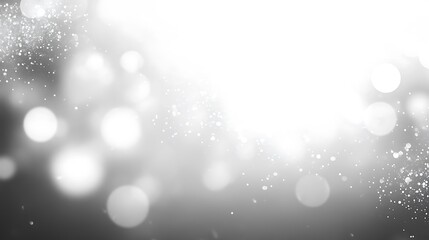 white and silver glitter background with space for text, white and grey glitter bokeh . white bokeh blur circle variety Dreamy soft focus wallpaper backdrop,Christmas snow or anniversary banner,


