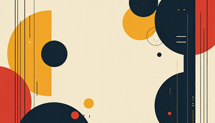 Obraz premium Geometric Abstract Art with Bold Shapes and Colors