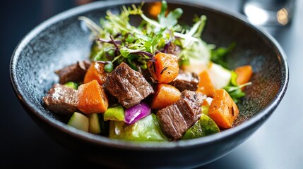 beef and vegetables, Mexican food