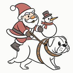 snowman with a broom