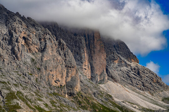 Scenic summer view of Dolomites mountains, Antermoia, Alto Adige, South Tyrol, Italy, Europe	