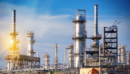 Industrial Chemical Refinery Equipment Stock Photos for Business and Finance Use