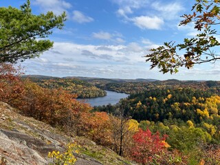 autumn in the mountains, La Pêche, Quebec, Canada