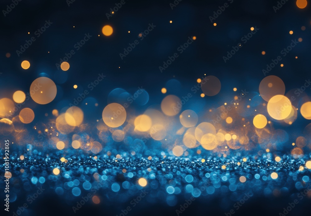 Aufkleber enchanting bokeh lights for product display background
