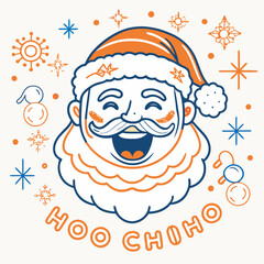 santa claus and christmas tree