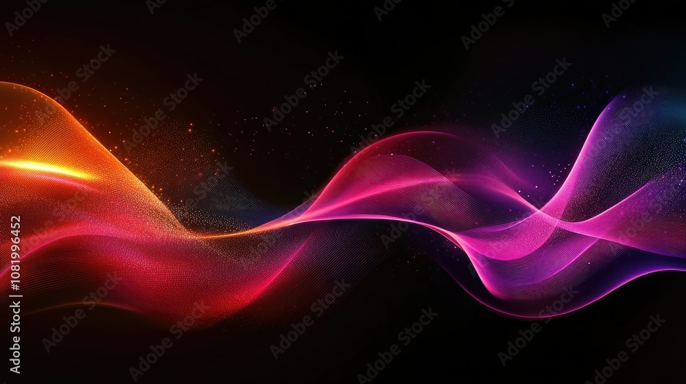 Poster abstract colorful wave background