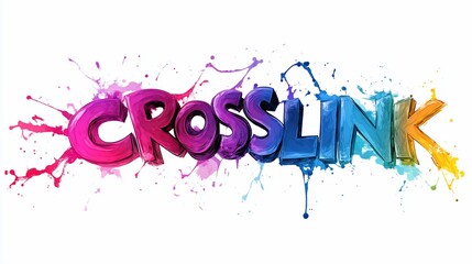 Obraz premium Colorful 3D text with the word 