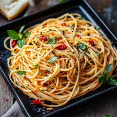 spaghetti with seafood