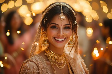 A traditional wedding reception. Generative AI