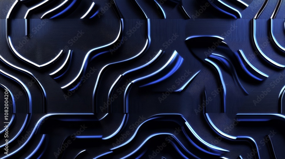 Poster abstract waves of light and dark: a dynamic background featuring flowing lines and textures perfect 