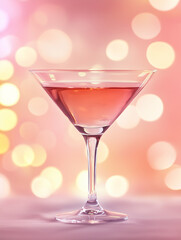 Fancy pink cocktail