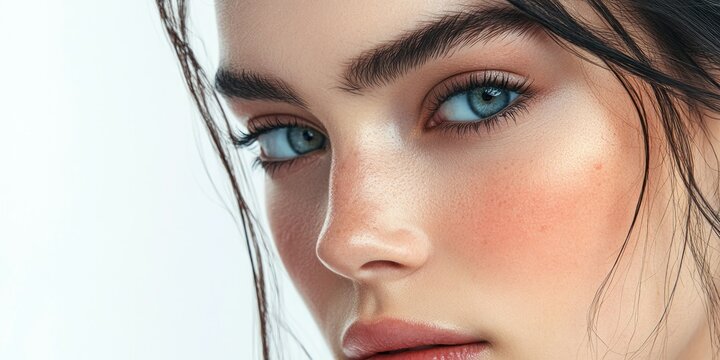 Vogue Beauty: Glowing Skin and Intense Gaze