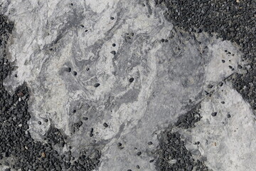 Marble surface. Ruskeala, Karelia.