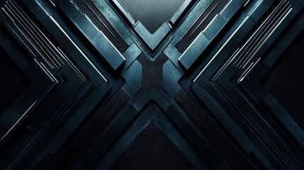 Fototapeta premium Abstract modern background featuring intricate geometric shapes with a sleek and futuristic design, perfect for technology and digital art themes.