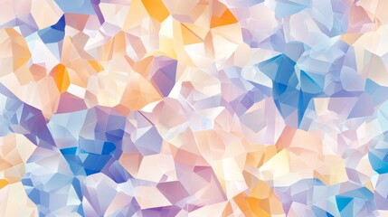 Fototapeta premium Soft Pastel Geometric Background with Light Blue, Orange, and Cream Shades for Modern Design Projects and Creative Applications