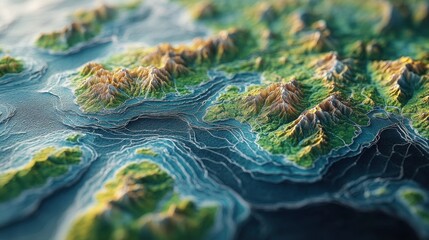 Dataflow and technology integration on global map for digital network connections