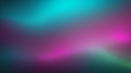 Fototapeta premium neon Cyan, Magenta, Lime, Gray glowing gradient background, a soft grainy noise texture with shimmering highlights and Smooth Transitions for a dynamic effect