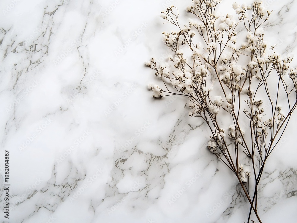 Poster minimalist marble texture with subtle veining for elegant luxury branding and product display