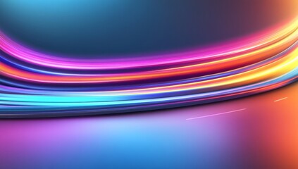 Abstract Digital Data and Technology Background with Light Effect, Big Screen Data Center or Server Room with Glowing Lines