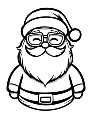 Fototapeta premium santa claus cartoon