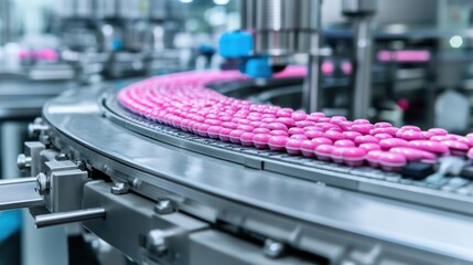 Obraz premium pharmaceutical capsules production