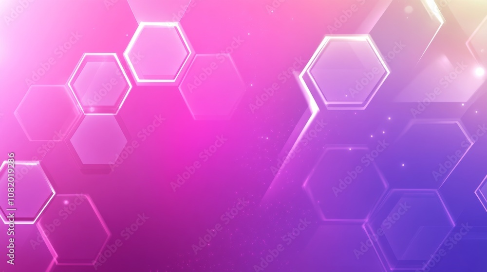 Leinwandbilder abstract background with soft gradients and geometric shapes in pink and purple hues for use in digi