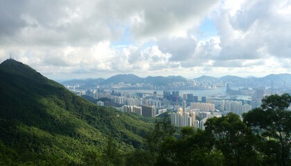 view of the city of Hong Kong