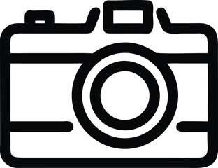 Camera icon. flat illustration of vector icon on white background
