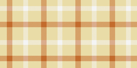 Difficult fabric background tartan, tone check textile vector. List seamless pattern plaid texture in light and orange colors.
