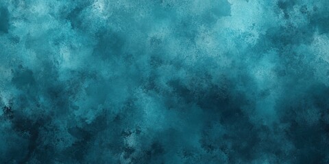 Obraz premium Soft Teal Watercolor Background with Brush Strokes