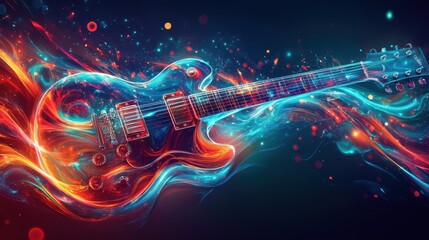 Bright strings melt into liquid waves on a soft dynamic background