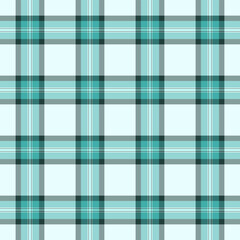 Fototapeta premium Christmas ornament plaid vector pattern, bag background check textile. Rustic texture fabric seamless tartan in teal and pastel colors.